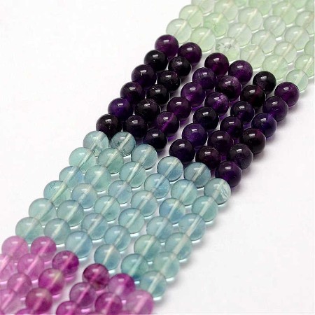 Fluorit-Perlen, farbsortiert in Extra Qualität
